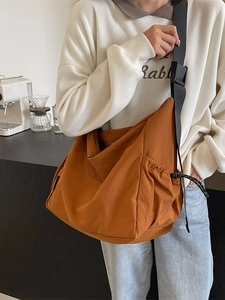 Japanese Style Large Capacity Nylon Oxford Shoulder Bag Casual Crossbody Tote Bag With Adjustable Strap For Women Travel Student