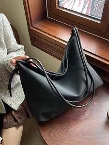 Grand Sac Cabas Hobo Minimaliste Pour Femmes En Cuir PU Sac À Épaule Décontracté Sac À Bandoulière Pour L'Université Au Quotidien