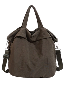 Grand sac cabas minimaliste de couleur unie pour le travail avec bandoulière réglable