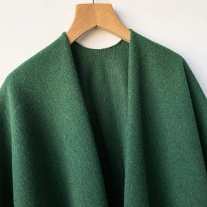 Elegante chal pashmina verde oscuro de imitación cachemira suave para looks de invierno