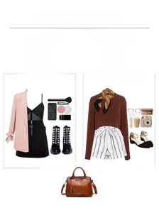 Sac à main vintage marron avec poignées et bandoulière pour différents styles