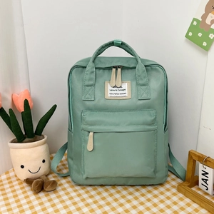 Women's Fashion Color Block Oxford Cloth Backpack Large Capacity School Bag For Students Waterproof Travel Casual Daypack