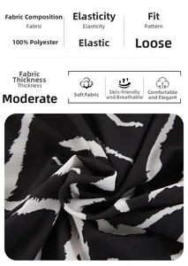 Detail of zebra print polyester fabric showing softness and breathable material texture