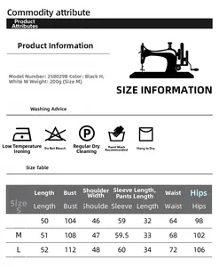 Detailed size chart for zebra print pajama set with product measurements and washing guide