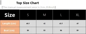 Detailed size chart for women's three-piece pajama set including bust and length data