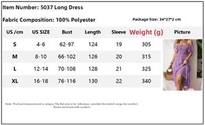Size chart for floral square neck maxi dress with smocked bodice details and polyester fabric