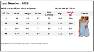 Detailed size chart for women solid color tank top and shorts pajama lounge set