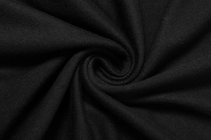Detailed macro view of the premium black knitted fabric with textured mesh texture