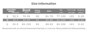Size chart showing bust, waist, and hip measurements for leopard print jumpsuit