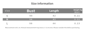 Detailed size chart for women polka dot one-shoulder crop top showing bust and length