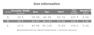 Detailed size chart for sexy off-shoulder jumpsuit with high waist flared trousers