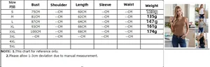 Size chart for women's knit tank top showing bust and length measurements from S to 5XL