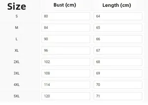 Size chart for women's long sleeve ribbed top with bust and length measurements in cm