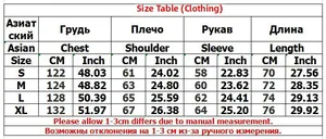 Detailed size chart for graffiti hoodie including chest and length in CM and inches
