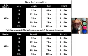 Detailed size chart for fluffy faux feather tube top available in S to 2XL sizes