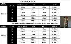 Detailed size guide for the olive green pleated evening dress covering sizes XS to 2XL
