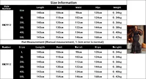 Detailed size guide for plus size dotted mesh dress including length and bust measurements