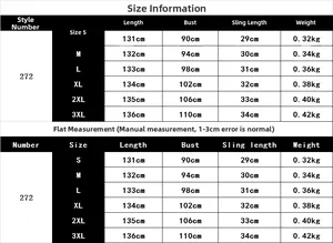 Tableau des tailles pour robe longue fleurie femme avec mesures de buste de S à 3XL