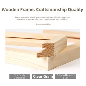Detailed macro shot of natural pine wood frame profile showing smooth texture and grain