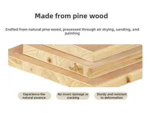 Macro view of solid pine wood texture and stacked frame layers showing polished finish