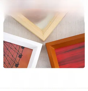 Close-up detail of solid wooden frames showing natural texture and sturdy corners