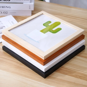 Cornici quadrate minimaliste in legno massiccio in vari colori per decorazioni a parete