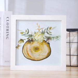 Nordic Square Pine Solid Wood Photo Frame Modern Minimalist Wall Hanging Tabletop Art Decor Picture Frame For Home Office