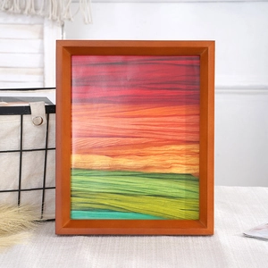 Minimalist Solid Wood Photo Frame For Wall Tabletop Display Natural Grain Rectangular Picture Frame Home Decor Art Display