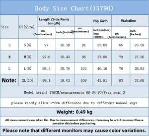 Detailed size chart for women's slim fit lift jeans showing measurements from S to XL