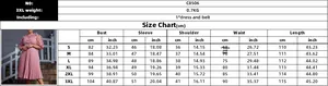 Detailed size chart for lace hollow pleated dress from S to 3XL with cm and inch measurements