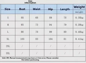 Guide des tailles détaillé pour robe moulante brodée incluant les mesures du S au XL