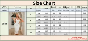 Tableau des tailles détaillé pour robe en dentelle blanche avec mesures du S au XL
