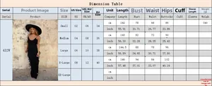 Detailed size guide chart for sexy sleeveless backless long dress with US UK EU measurements