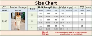 Detailed size chart for cutout halter long sleeve bodycon dress showing S M L dimensions