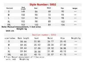 Size chart showing CM and INCH measurements for S to XXL sexy V-neck jumpsuit