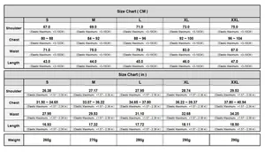 Detailed size chart for women sleeveless tee showing measurements from S to XXL