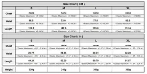 Guide des tailles pour robe de plage femme en CM et pouces de S à XL avec poids