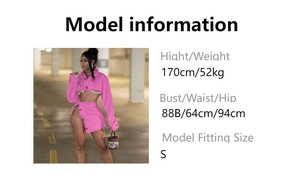 Detailed plush pink two-piece set featuring cropped cardigan and mini skirt on model