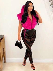Gilet da Donna in Pelliccia Sintetica con Cappuccio Smanicato Corto Piumino con Coulisse Caldo Capospalla Invernale Streetwear