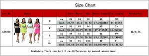 Comprehensive size chart for women's two-piece knitted pleated skirt set in cm and inches