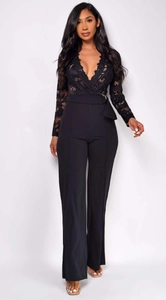 Detailed view of elegant black lace bodice and high waist belt with gold ring buckle