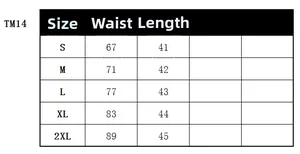 Guide des tailles pour jupe plissée en PU avec mesures de taille et longueur S-2XL
