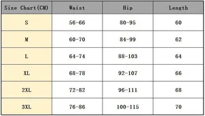 Tableau des tailles détaillé pour jupe en similicuir taille haute avec mesures précises