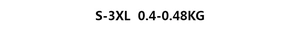 Detailed size chart for skinny denim jeans covering sizes S-3XL and weight 0.4-0.48KG