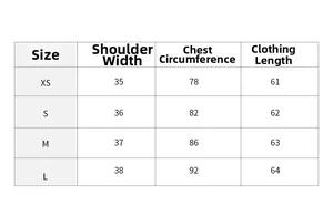 Size guide for women's slim fit long sleeve top showing measurements for XS to L