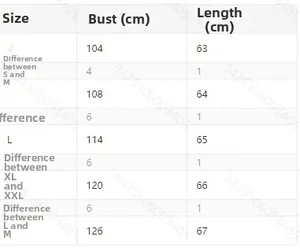 Detailed size chart for women's half-zip plush sweatshirt covering sizes S to XXL