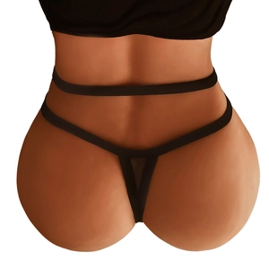 String sexy noir pour femmes avec plusieurs brides et empiècements en maille filet
