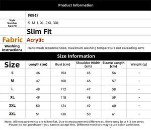Size chart for women's plush faux fur jacket with S-3XL measurements and care instructions