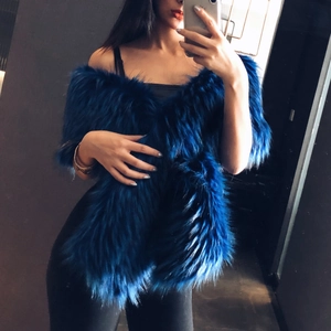 Châle en Fausse Fourrure Élégant pour Femmes Mariage Fête Luxe Acrylique Chaud Enveloppement Nuptial Mode Automne Hiver Accessoires