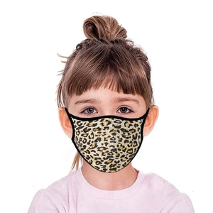 Kids Breathable Fabric Face Mask Washable Dustproof Protective Cover For Children Outdoor Camouflage Leopard Print Mask